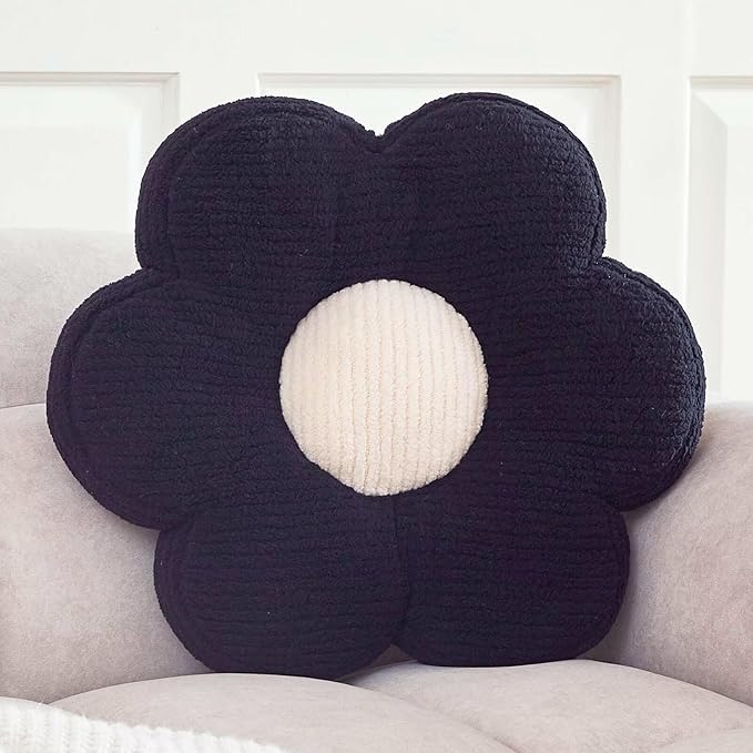 Kcvvcr Flower Pillow, Cute Daisy Decorative Pillow by Kcvvcr