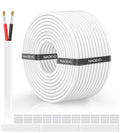 NAOVEO 16 Gauge Wire 2 Conductor Electrical Wire, 16 AWG Stranded PVC Tinned by NAOEVO