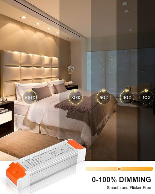 24V Dimmable LED Driver, 60 Watt Dimmable LED Power Supply AC 120V to DC 24V - Image 2