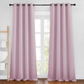 NICETOWN Baby Pink Room Darkening Bedroom Curtains 96 inches Long, Grommet by NICETOWN
