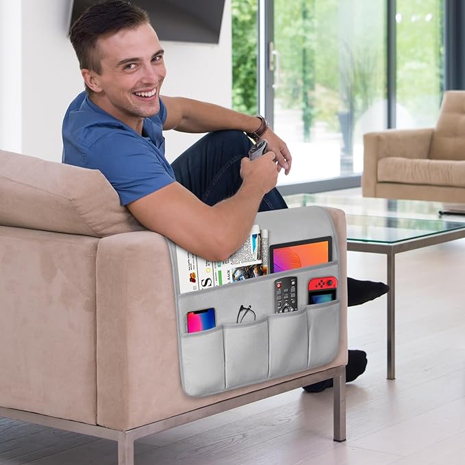 WETRBWEH Remote Control Holder for Armchair，Couch Caddy Organizer TV Remote - Image 2