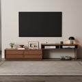 YQJJGL Solid Wood TV Stand for TVs up to 65 Inch， Walnut TV Stand by YQJJGL