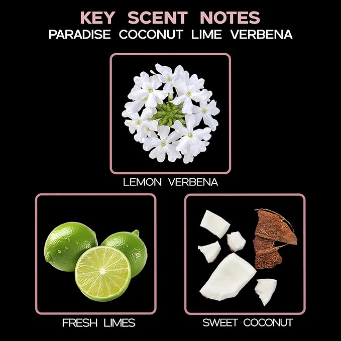 LOVSPA Reed Diffuser Set, Paradise Coconut Lime Verbena Scented Oil Diffuser - Image 9