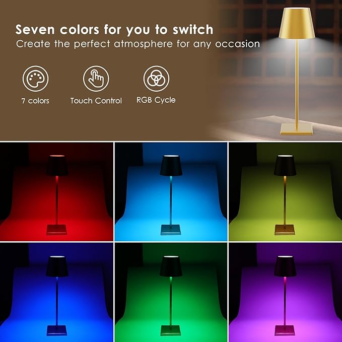 2-Pack LED Cordless Table Lamp - Image 4