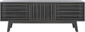 SAFAVIEH ESMA TV Stand for up to 65" Flatscreen – Distressed Black, Sliding by SAFAVIEH