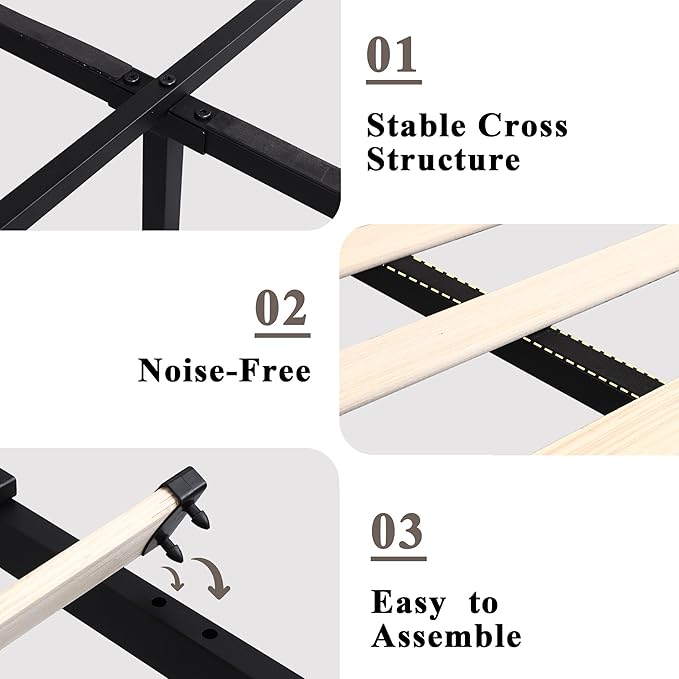 Feonase Upholstered Queen Bed Frame - Image 6