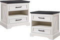 ACCOHOHO 24" Farmhouse Nightstand Set of 2 by ACCOHOHO
