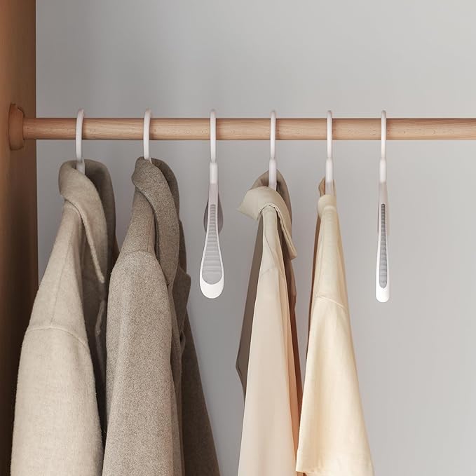 Clothes Hangers Plastic, Makes The Perfect Coat Hanger and General Space Saving - Image 6