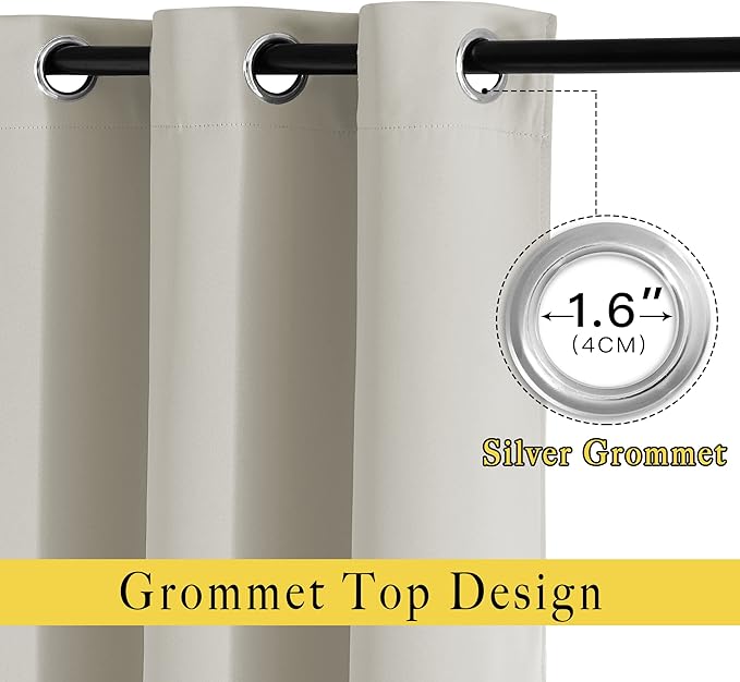 NICETOWN Blackout Curtains for Bedroom 90 inches Long - Image 2