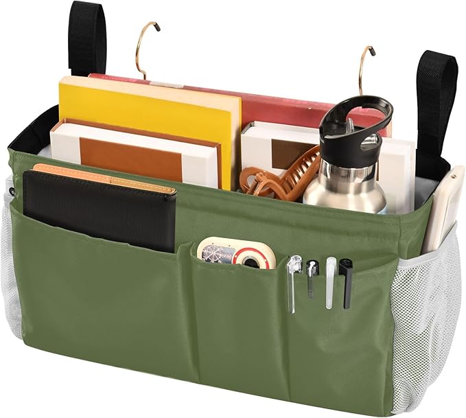 KOPIRIT Dark Cyan Bedside Caddy Storage Bag Bedside Organizer - Image 3