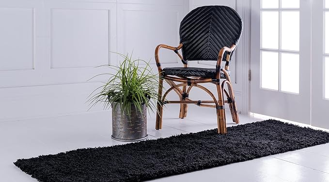 Unique Loom Solid Shag Collection Area Rug - Image 3