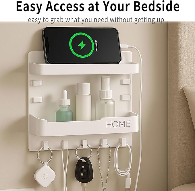 Bedside Wall Shelf Organizer - Image 4