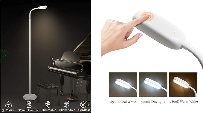 KOZIS Cordless Rechargeable Type-C FlexLamp | 2-in-1 Desk Floor Customizable | - Image 5