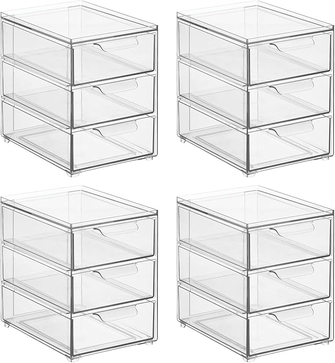 mDesign Plastic Stackable Organizer - Image 9