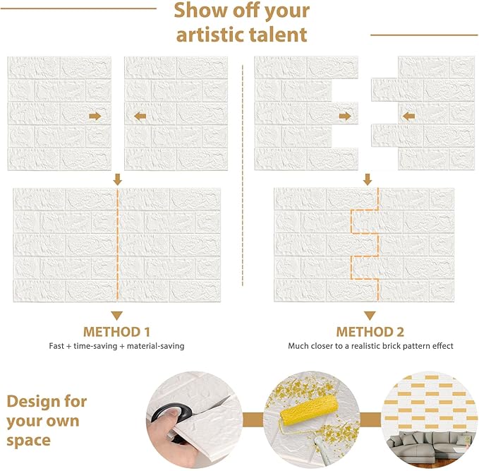 JOLOV 10 PCS3D Wall Panels Peel and Stick - Image 2