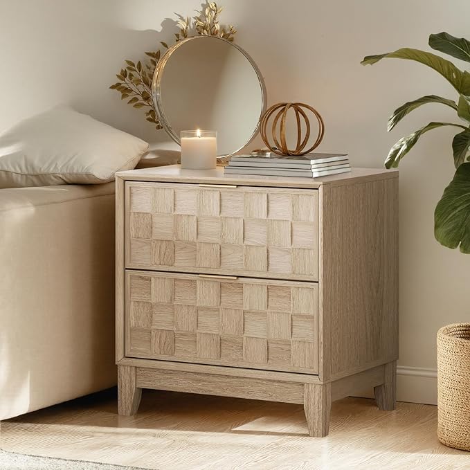 COLAMY Nightstand with Charging Station, Dorm and Small Spaces - Image 8