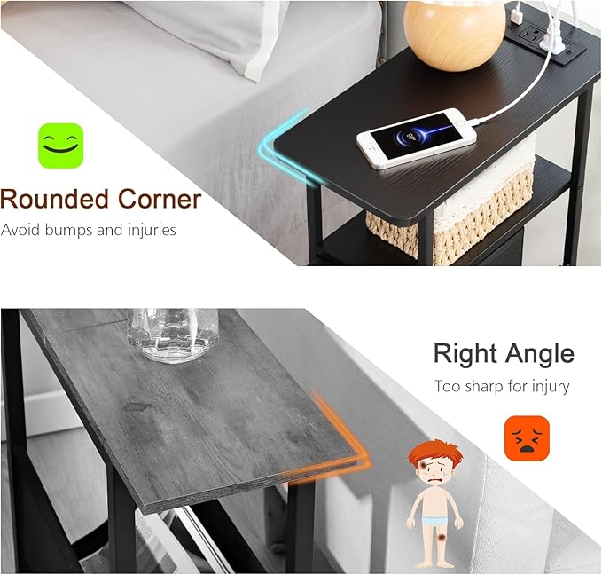 LOAKEKEL Narrow End Table Living Room - Image 7