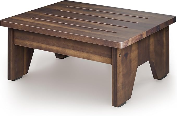 Holana Acacia Wood One Step Stool by HOLANA