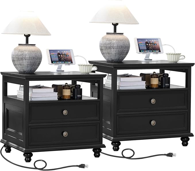 Farmhouse Nightstand Set of 2 by Joaxswe