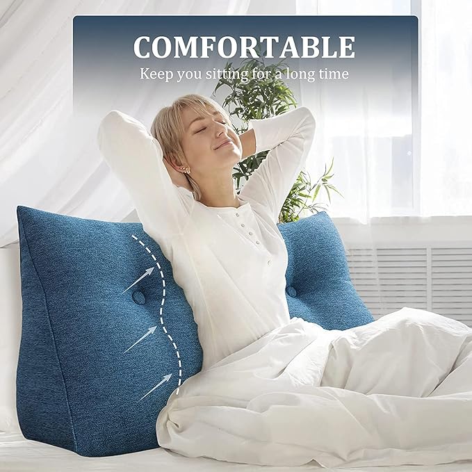 homecozy Wedge Headboard Pillow Dorm Room Reading Pillow Back Support - Image 3