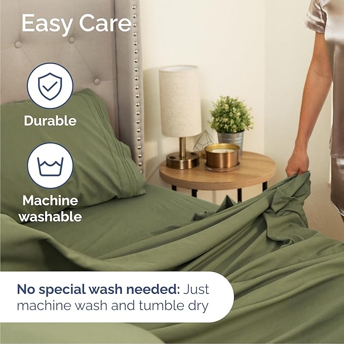 Queen Size 4 Piece Sheet Set - Image 7