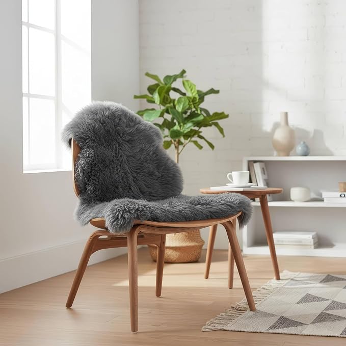 Super Area Rugs Dark Gray Sheepskin Rug by SuperAreaRugs