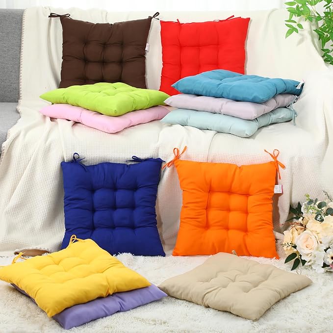 Geetery 12 Pcs Floor Pillows for Classroom Bulk Square Seating Cushions for - Image 4