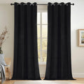 Joydeco Black 100% Blackout Curtains 84 Inch 2 Panels, Luxury Thermal Insulated by JOYDECO