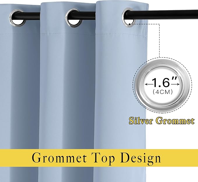 NICETOWN Bedroom Blackout Curtains Panels - Image 2