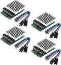 ACEIRMC 4pcs MAX7219 Dot Matrix Display Module Single-Chip Control LED Module by ACEIRMC