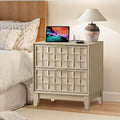 COLAMY Nightstand with Charging Station, Dorm and Small Spaces by COLAMYHOME