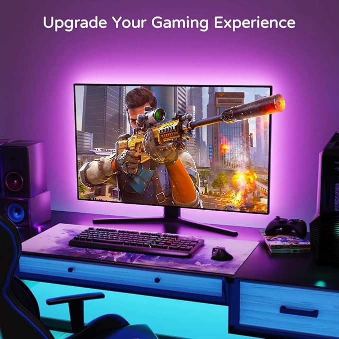 HAMLITE Led Lights for TV 70 75 80 82 Inches, 18Ft USB TV LED Backlight Behind - Image 2
