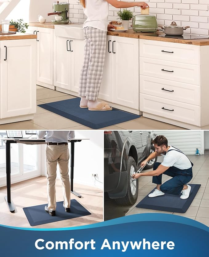 Ophanie Kitchen Mats for Floor, 3/4 inch Thick, 20x32 Anti Fatigue Cushioned Mat - Image 8