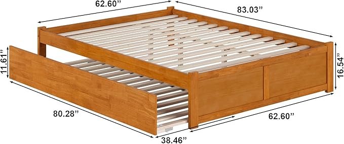 AFI Concord Queen Solid Wood Platform Bed - Image 2
