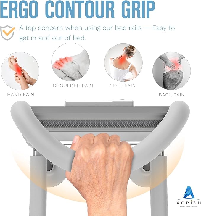 Agrish Bed Rails for Elderly Adults Safety, Bed Rails for Seniors - Image 3