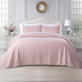 KASENTEX Queen XL Quilt Set 98"x98" – Soft Washed 3-Layer Lightweight Bedspread by KASENTEX