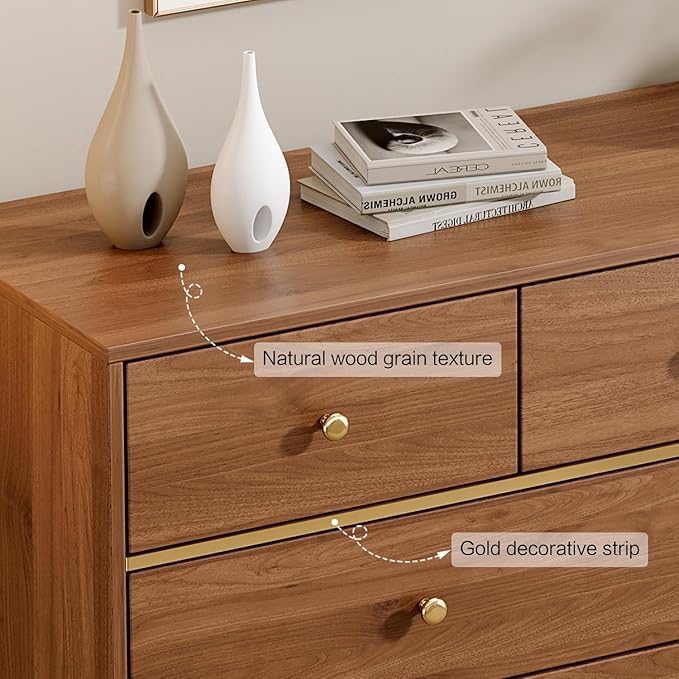 Modern Chest of Drawers with 9 Drawers, Deep Drawers, Clothes Organizer - Image 4