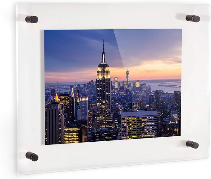 ArtToFrames 15x22 Inch Double Panel Floating Acrylic Picture Frame comes - Image 2