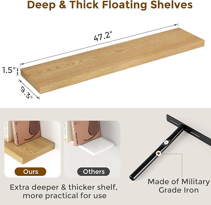 Fun Memories Farmhouse Floating Shelves - Image 3