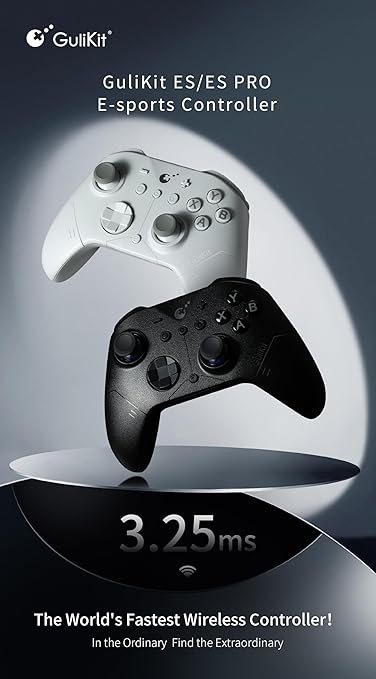 GuliKit ES PRO Fastest Wireless Controller – TMR Anti-Drift&Anti-Snapback - Image 2