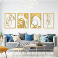 Art3d Metal Wall Art, Line Art Wall Décor, Life and Romance Story theme by Art3d