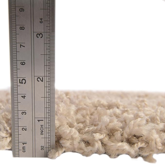 Unique Loom Solid Shag Collection Area Rug - Image 2