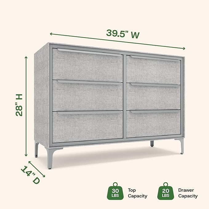 Naima Premium Fabric Dresser - Image 3