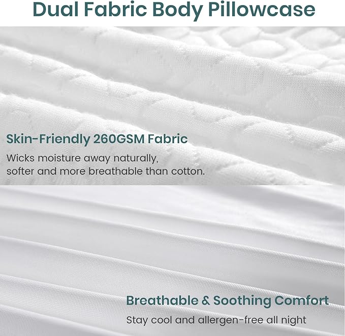 Extra Long Body Pillow Memory Foam 180x50cm – Firm King Size Body Pillows - Image 6