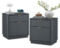 T4TREAM 23'' Fluted Nightstand Set of 2 by T4TREAMFurniture