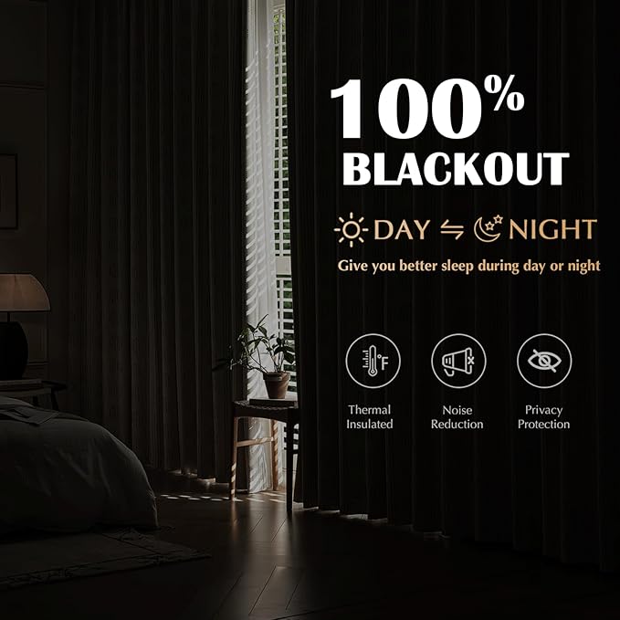 100% Boho Blackout Curtains 72 Inches Long - Image 3