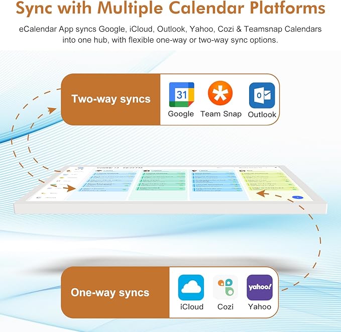 27" Smart Digital Calendar for-Family-Business-Schedules - Image 9