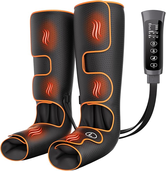 Leg Massager with Heat and Compression, Foot and Calf Massager - Image 9