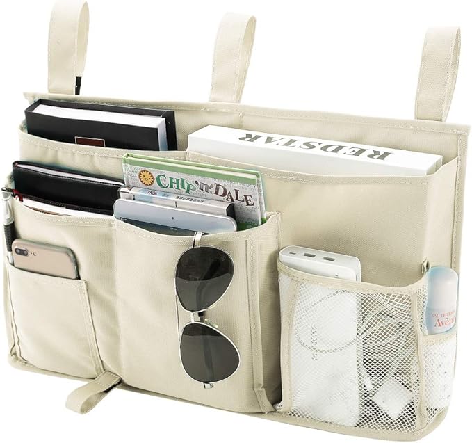 Bseash Bunk Bed Organizer, Bedside Caddy Hanging Bed Organizer Storage Bag 8 by Bseash