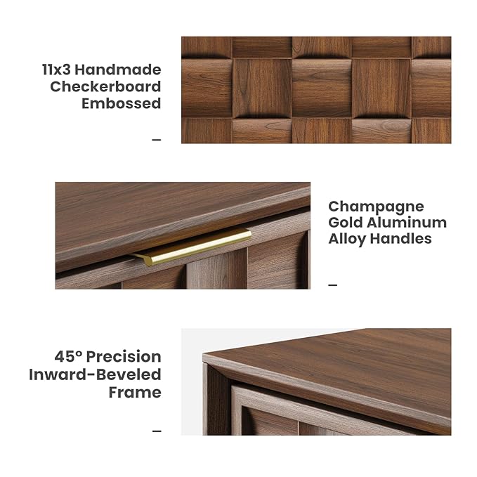 COLAMY Fluted Dresser for Bedroom, 6 Drawer Wood Dresser 55”, Chest of Drawers - Image 4